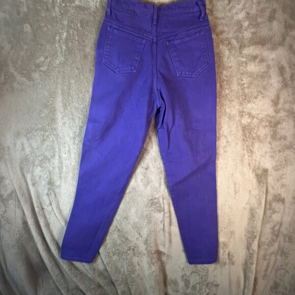 Not Guilty Skinny Jeans High Waisted Pockets Casual Denim Purple Junior Size 5/6 - Picture 8 of 8